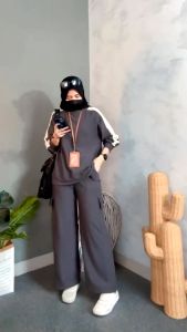 Haelyn Oneset Cargo Terbaru: Baju Setelan Waffle Knit Kekinian 2023