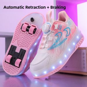 Retractable Flashing Inline Skates