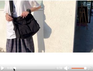 Canvas Bag for Ladies & Guys Shoulder and Crossbody Bag with Zipper Closure Korean Fashion