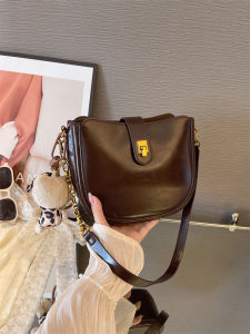 MY&FSNH | Retro Mauve Tone Semi-Circular Crossbody Bag