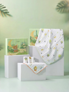 SHI YUE JIE JING | Infant Cotton Bath Towel Set Blanket Cloth