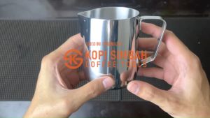 Milk Jug Stainless Steel Polos 350 ml MilkJug Pitcher Kopi Susu Latte