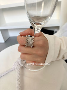 Korean Style Silver Braid Ring: A Versatile Geometric Pattern for Women's Fashion