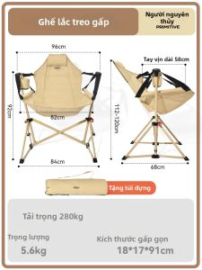The Primitive | Ghế xích đu dã ngoại gấp gọn dùng cho picnic và đi biển