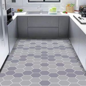 Kitchen Floor Mat Anti-Slip Oil Resistant Silicon Dendroid Full Coverage Carpet Home Use Absorbent Dirt Resistant Mat