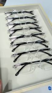 3pcs Stylish Rimless Reading Glasses With Blue Light Blocking Frameless Fashionable Readers For Men & Women