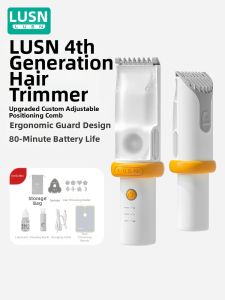 LUSN Baby Hair Clipper Silent Automatic Hair Trimming for Newborn Children Rechargeable Waterproof Hair Cutter