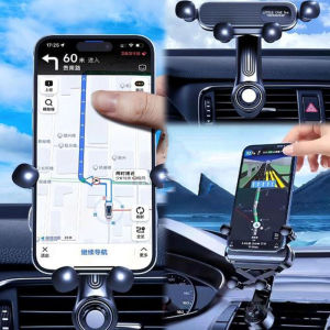 360° Rotation Gravity Car Phone Holder Air Vent Clip Navigation Stand Telescopic Air Outlet Phone Support For 4.7inch-7inch