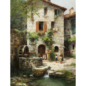 500/1000/1200/2000PCS Jigsaw Puzzle Peaceful Country Village Scene For Adults Ideal For Stress Relief And Relaxation