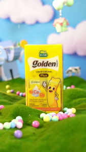 D-Cal Golden Sachet Liquid Vitamins zinc Nutrition for Kid Health Grow Calcium Absorption Supplement trial size Calcium Supplement