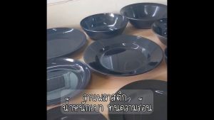 แพ็ค 10 ใบ จาน จานพลาสติก จานชาม ถ้วย ถ้วยน้ำจิ้ม ชาม ชามใส่น้ำแกง ชามใส่น้ำซุป จานข้าว จานบัว จานเปล จานหมูกระทะ