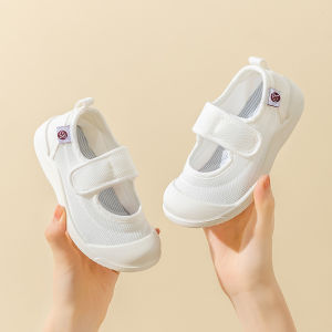Childrens White Shoes Admission Kindergarten Indoor Shoes Baby Girl Canvas Shoes Boys Girls Cloth Shoes Spring & Fall Performance Shoes