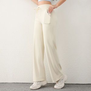 Quần Thể Thao Nữ Rộng Rãi Có Dây Rút Quần Tập Yoga Chạy Bộ Mùa Xuân Thu Thường Ngày Quần Dài Thể Thao Cao Cấp Thoáng Khí Nhanh Khô