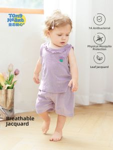 TONGLIANCHUXIN | Summer Thin Cotton Infant Outfit Vest Shorts