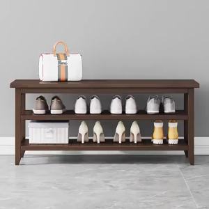 Tủ Giày Ghế Tích Hợp Kệ Treo Áo Phong Cách Trung Quốc Mới