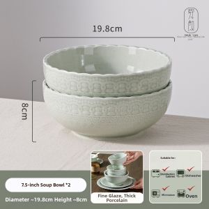 Aesthetic Retro Glazed Ceramic Dinnerware