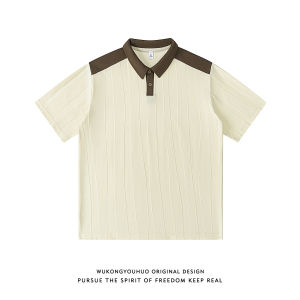 WUKONGYOUHUO | Summer Color Blocked Retro Polo Shirt