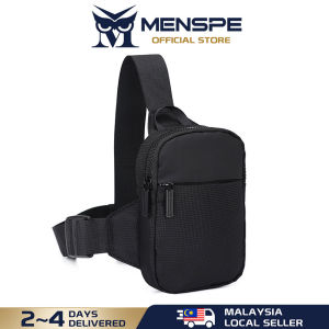 MENSPE Men Chest Bag Fashion Fitness Bag Ultra Light Mini Crossbody Bag Sports Bag Waterproof Wear Resistance Durable Bag Street Bag Casual Bag Travel Bag Phone Pouch