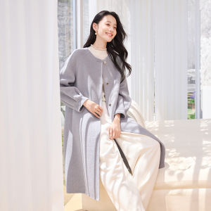 XIANGYING | Wool and Camel Hair Womens Mid-length Coat