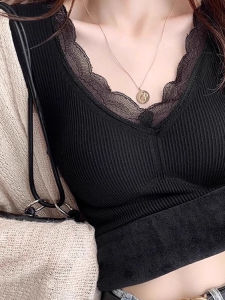 chaqi | Quần Áo Lót Dày Cổ Trụ Ngắn Fleece