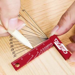 JIGHOLE | Aluminum Alloy 90 Degree Right Angle Woodworking Square Portable Mini Metric Precision Measuring Marking Tool