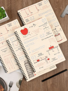 Creative Simple Business Office Student B5 A5 Line Notebook Spiral Bound Stationery Paper Soft Cover Double Glue Writing Diary