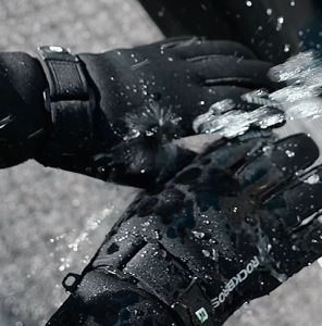 ROCKBROS Touch Screen Bike Gloves Winter Thermal Windproof Warm Full Finger Cycling Glove Anti-slip Bicycle Gloves For Men Women