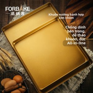FORBAKE | Aluminum Non-stick Square High-edge Baking Tray