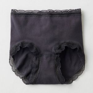 Simple Striped Student Cotton Fabric Lace Panties