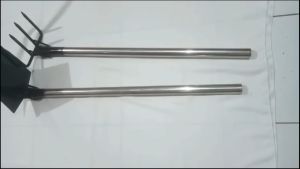 Garukan cangkul kebun gagang pipa stainless steel