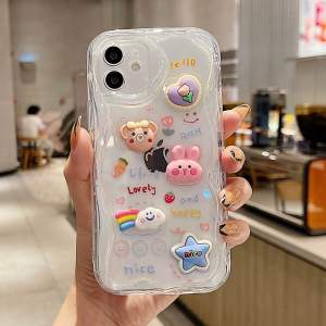 CASING WAVE BEAR BUNNY CUTE VIVO Y18 Y28 Y03T Y03 Y100 Y17S Y27S Y27 Y36 5G 5G Y35 Y22 Y16 Y02 Y01 Y15S Y33S Y33T Y21A Y21T Y21S Y21 Y20 Y20i Y20S Y12S Y12 Y15 Y17 Y30 Y50 Y1S Y91C Y91 Y93 Y95 / SOFT CASE COVER AESTHETIC / BONEKA TIMBUL