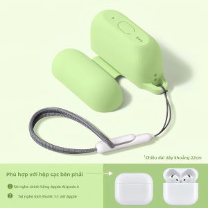 SinQui | Vỏ AirPods Chống Rơi Tích Hợp Mềm và Silicone Lỏng có Dây Đeo Cam