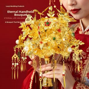 LORiCA | Golden New Chinese Wedding Bouquet
