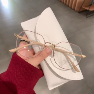 Cermin Mata Baca Lelaki Wanita HD Anti Blue Light Round Frame Ringan Selesa Fashion Computer Glasses Presbiopia & Hiperopia Power 0.0 To +4.00