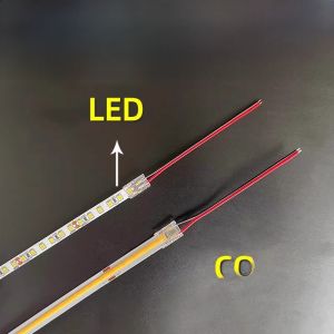 No-Solder Connector 24V 12V 220V Universal COB Light Source LED 8mm Wide Right Angle Splicing Wiring Extension Indoor LED Strip Light
