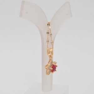 Hyl Jewelry 294N Kalung Titanium Wanita Karat Emas Silver Asli Panjang Muda Dan Anti Luntur