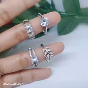 Cincin Silver Perhiasan Aksesoris Lapis Emas Terlaris Termurah C30