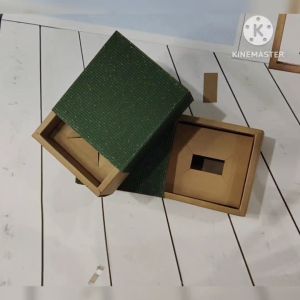 Giftbox Leaf Idul Fitri - Kotak Kado Hampers - Kotak Souvenir GB052