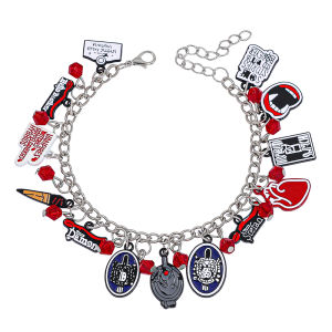 Bandai | Vampire Diaries Charm Bracelet - Damon & Stefan Characters Mystic Falls Theme Cartoon Accessories for Fans Gifts