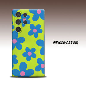Lime Daisy For Samsung Galaxy S26 S25 S24 A56 A36 Dual Layer Luxury Fashion Full Lens Protective Case
