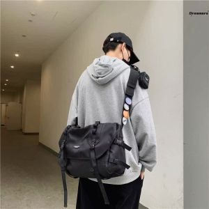 Túi Đeo Chéo Thời Trang Nam Đi Làm Túi Đeo Vai Đơn Giản Cho Thanh Thiếu Niên Túi Đeo Vai Bằng Vải Nylon Có Ngăn Đựng Máy Tính