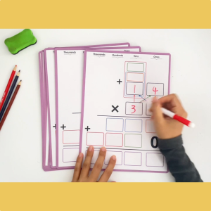 Dry Erase Board For Learning Multiplication Fact Times Table Math Card Whiteboard Multiplication Practice Cards Math Manipulatives White Board for Kids Student Classroom Homeschooling Teacher Aid