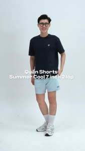 Quần shorts nam Summer Cool mềm mại thoáng mát thấm hút nhanh khô 7inch 2 lớp Coolmate