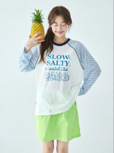 KECHU | Summer New Striped Long Sleeve Casual T-Shirt