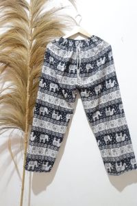 Celana Kulot jumbo Motif Gajah Wanita Dewasa Celana Santai