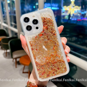 Oppo Quicksand Minimalist Gold Red Transparent Case Reno11 Phone Case Applicable to Find X6pro/Reno10/Reno9