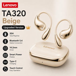 Lenovo | New TA320 Open Bluetooth Earphone Air-bone Conduction High Sound Quality Long Battery Life Noise Reduction True Wireless Earplug