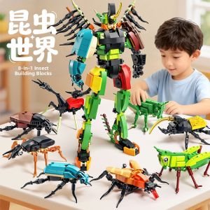 KEWANG | Educational Intellectual Development Insect Building Blocks Small Particles
