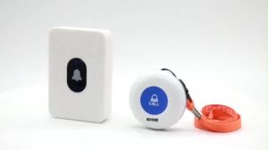 Chunhee LC01 Wireless Caregiver Pager System - Emergency Call Alert with 2 Waterproof SOS Buttons & 1 Receiver (Fast Local Shipping) | Para sa Matatanda Bahay at Nursing Home Malawak na Saklaw Walang Bayad sa Tawag | Elderly Care Hospital Caregiv