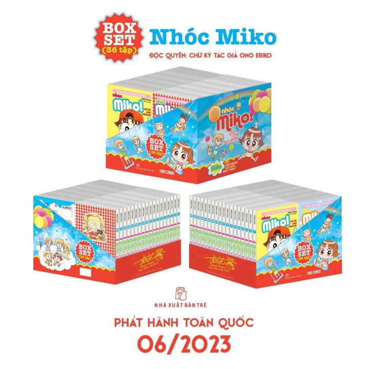 Truyện Tranh - Boxset Nhóc Miko (36 tập) - Độc quyển Có chữ ký tác giả ...